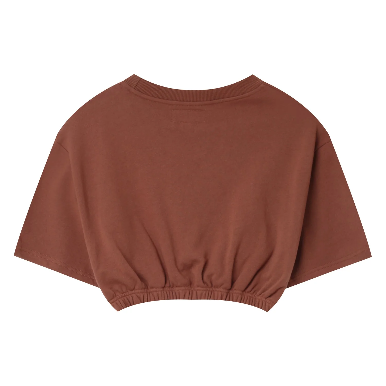 T-shirt court élastique Marron - Image 7