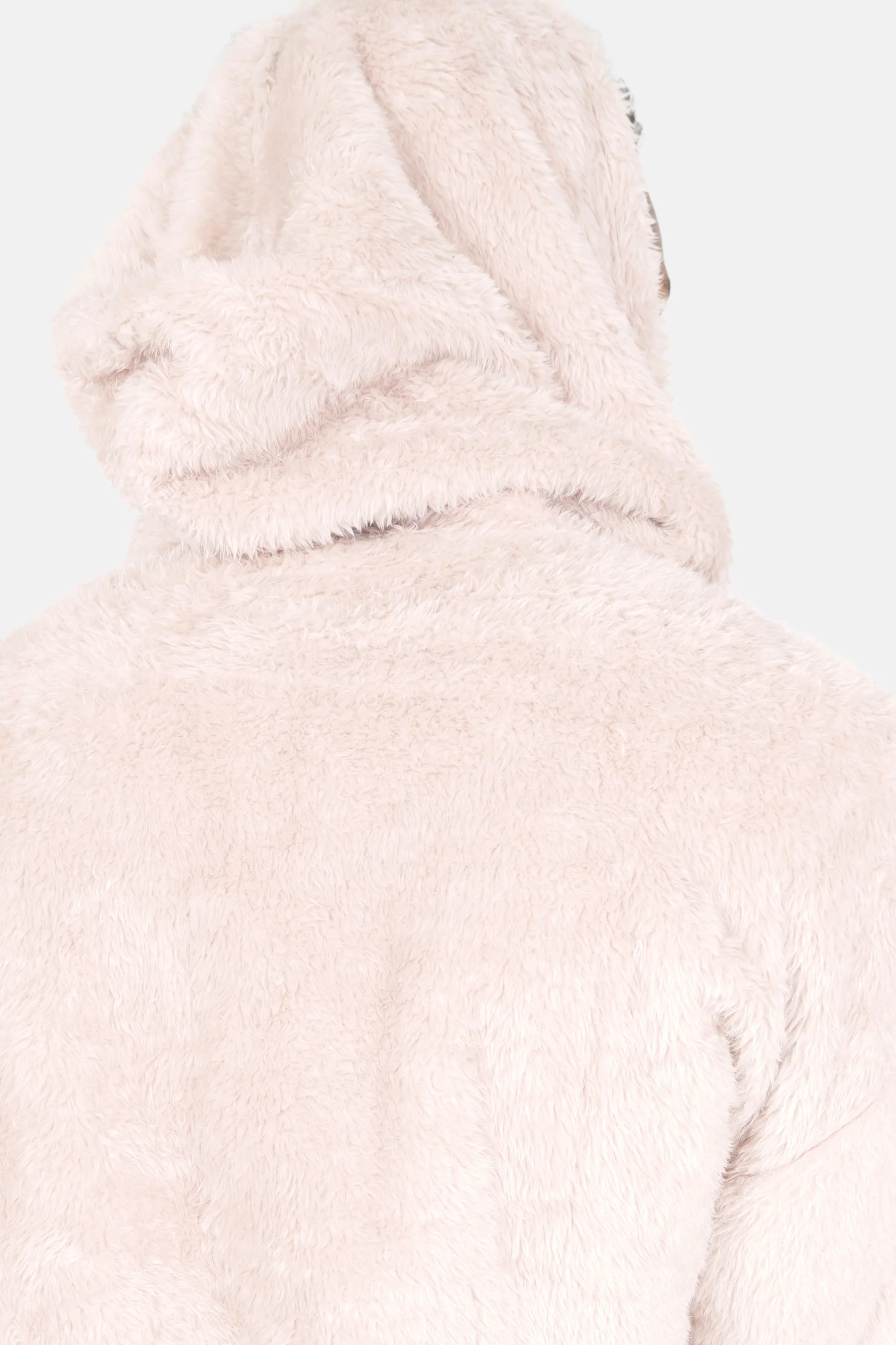 Sweat oversize capuche duveteux Beige - Image 4