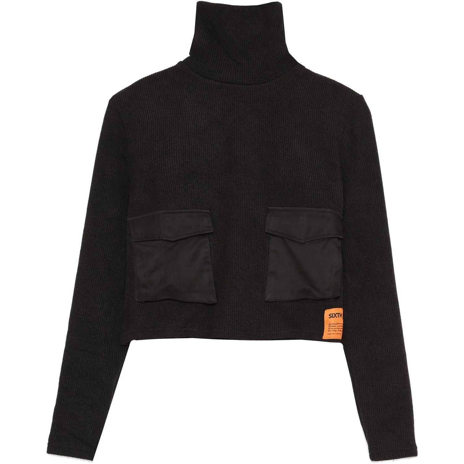 Pull maille court utilitaire Noir - Image 5
