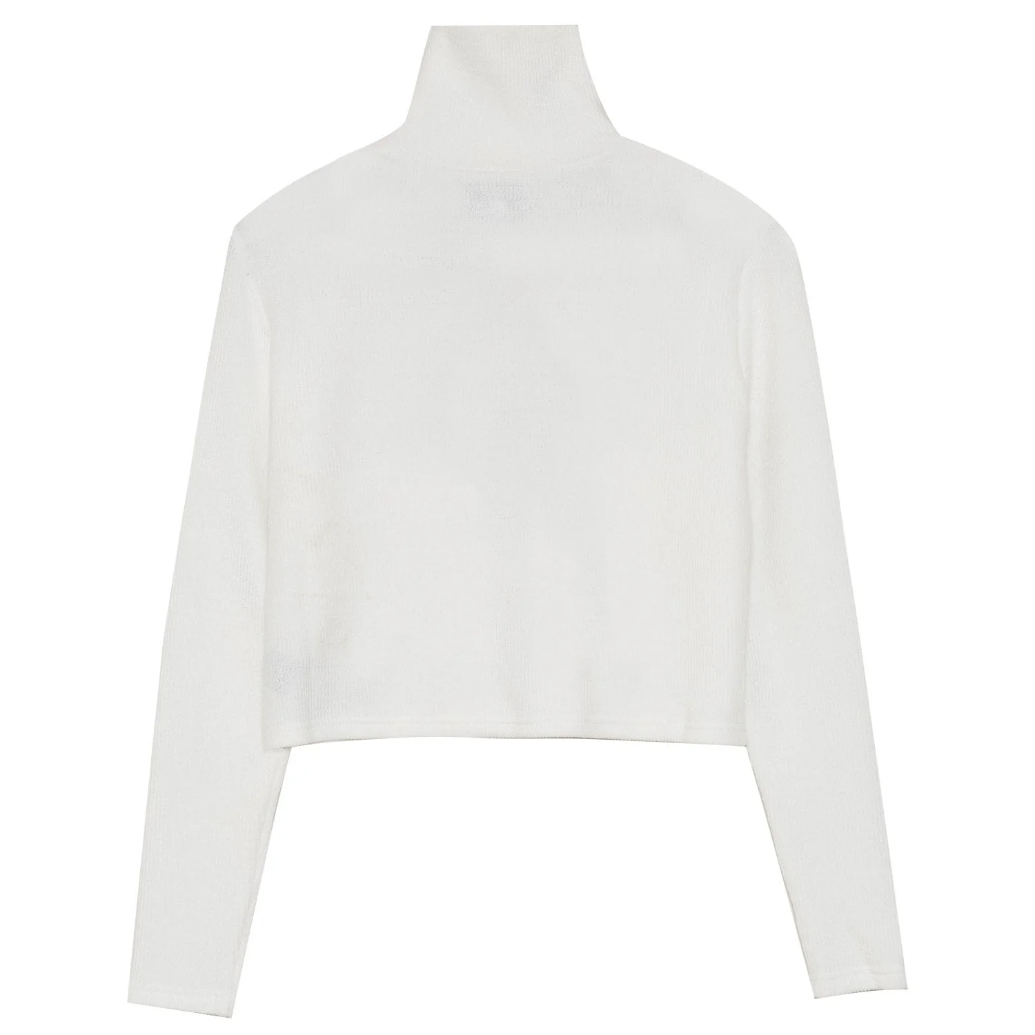 Pull maille court utilitaire blanc - Image 7