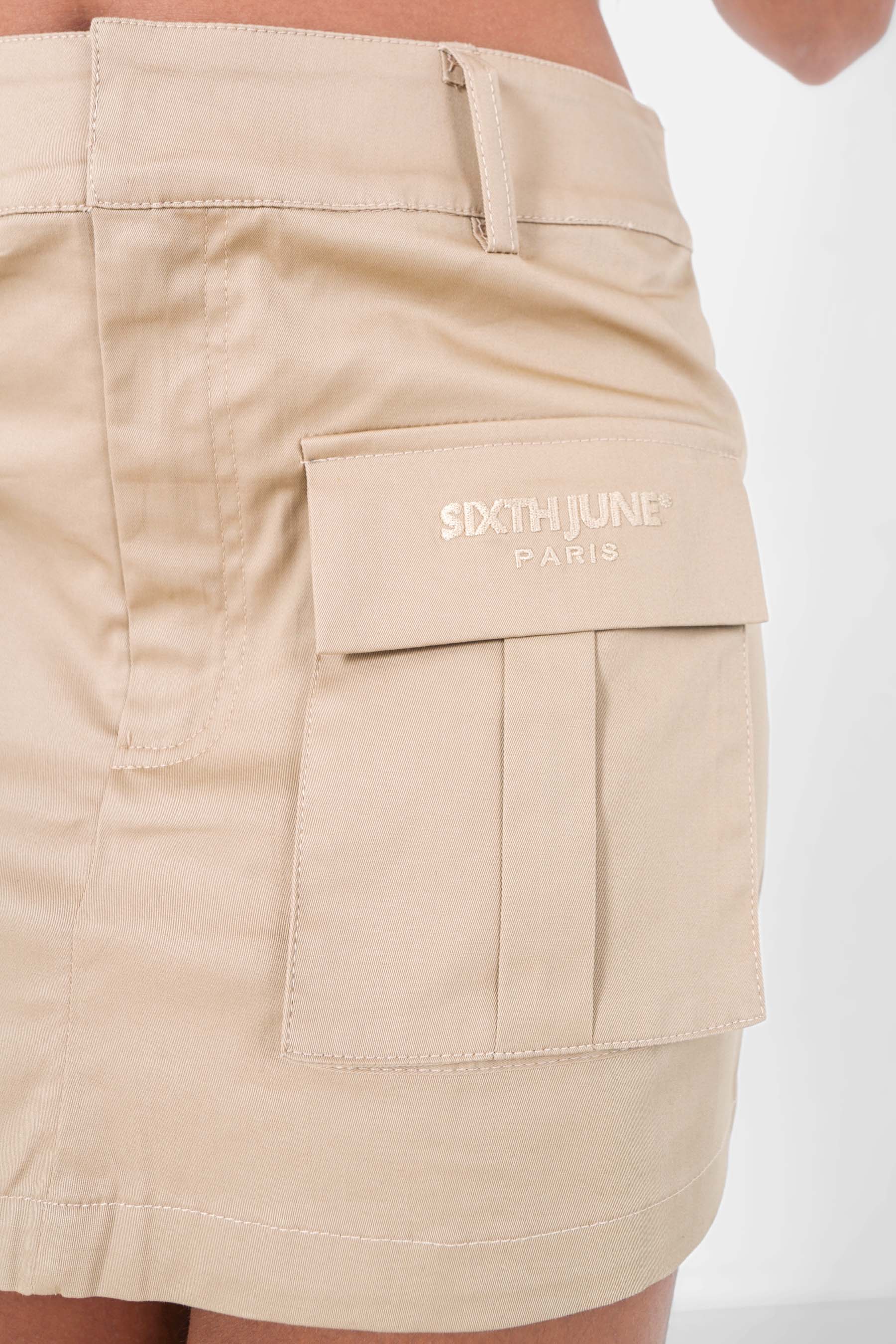 Jupe poches cargos Beige - Image 3