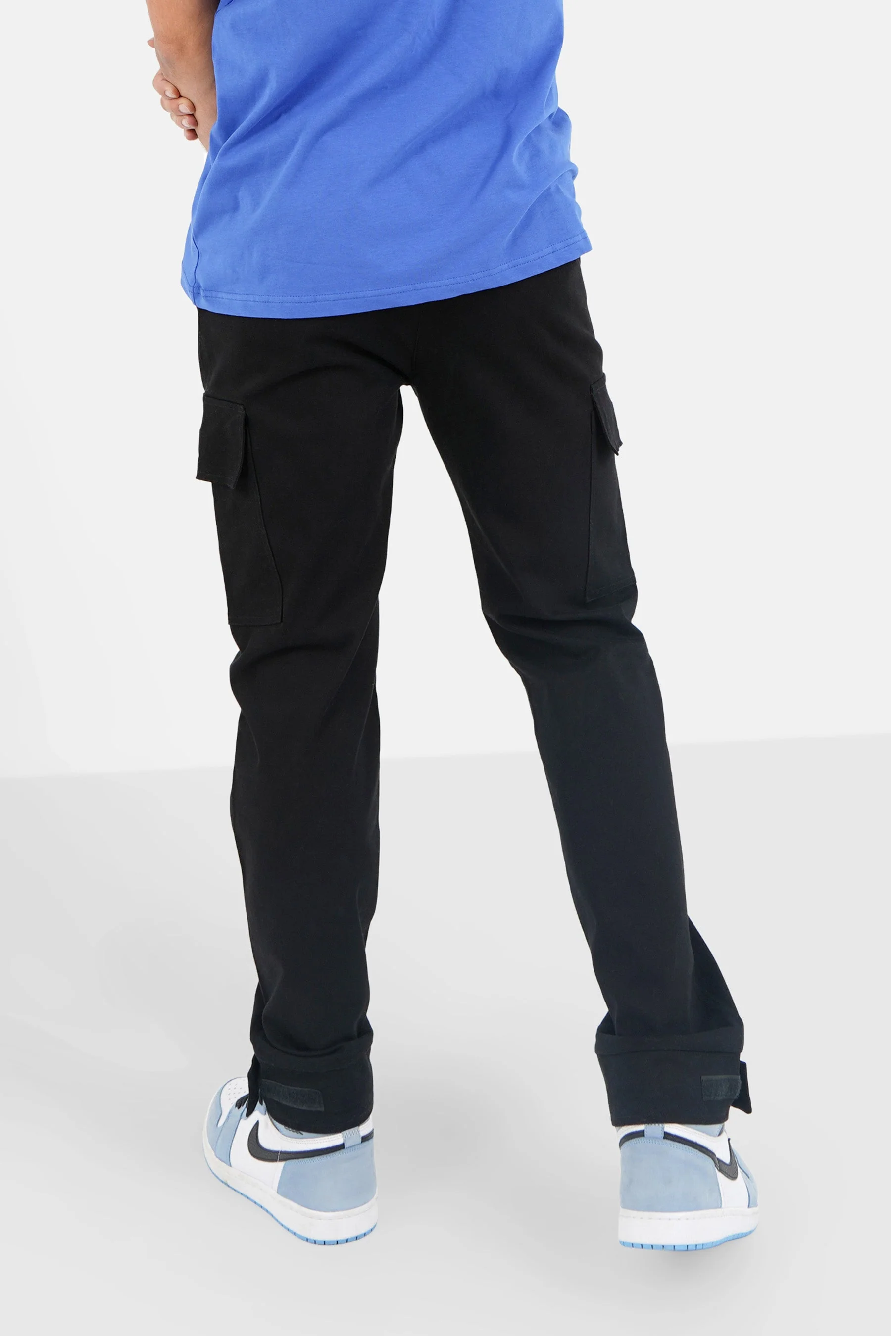Pantalon cargo droit scratch Noir - Image 5