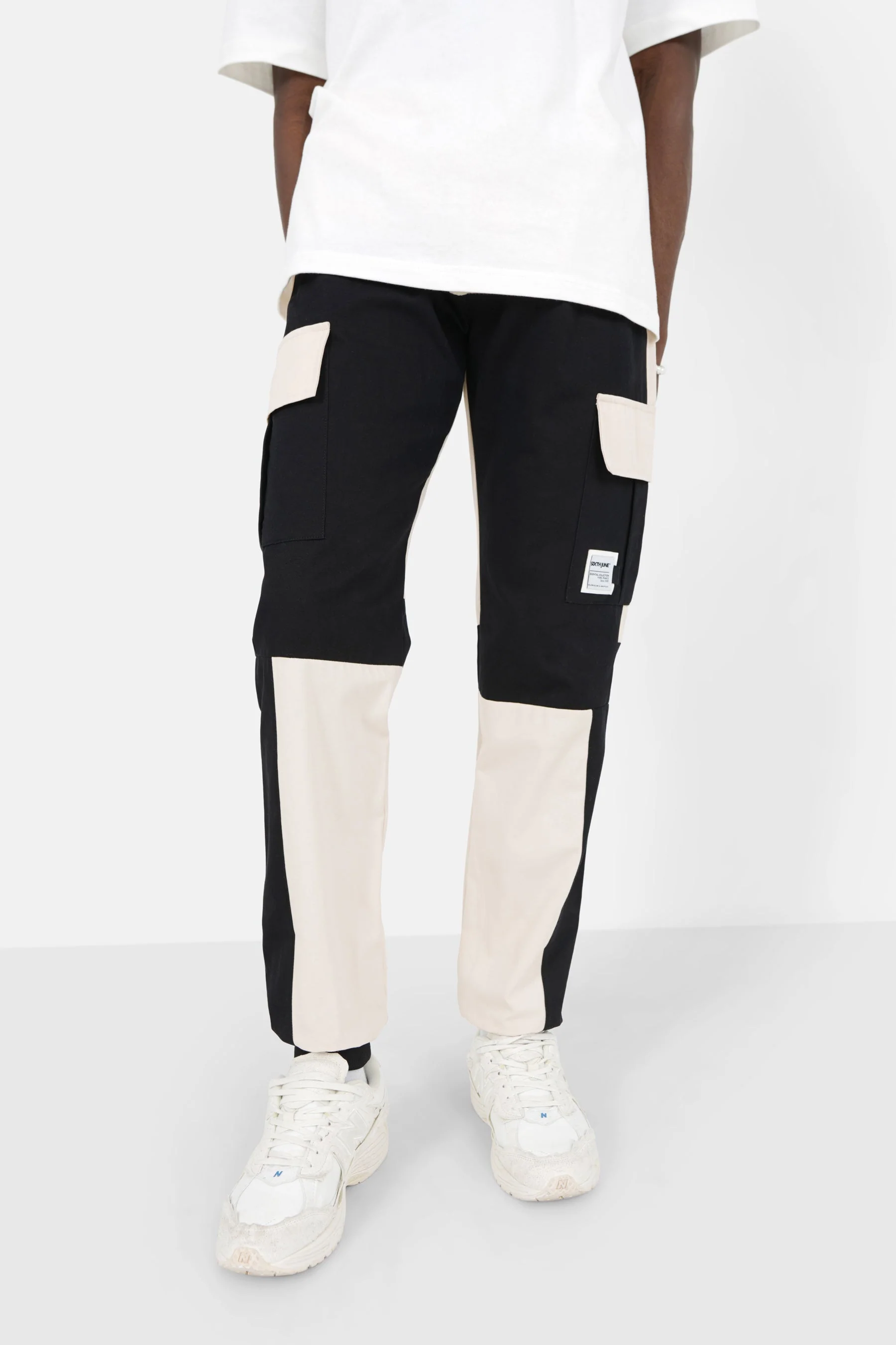 BICOLORED cargo pant