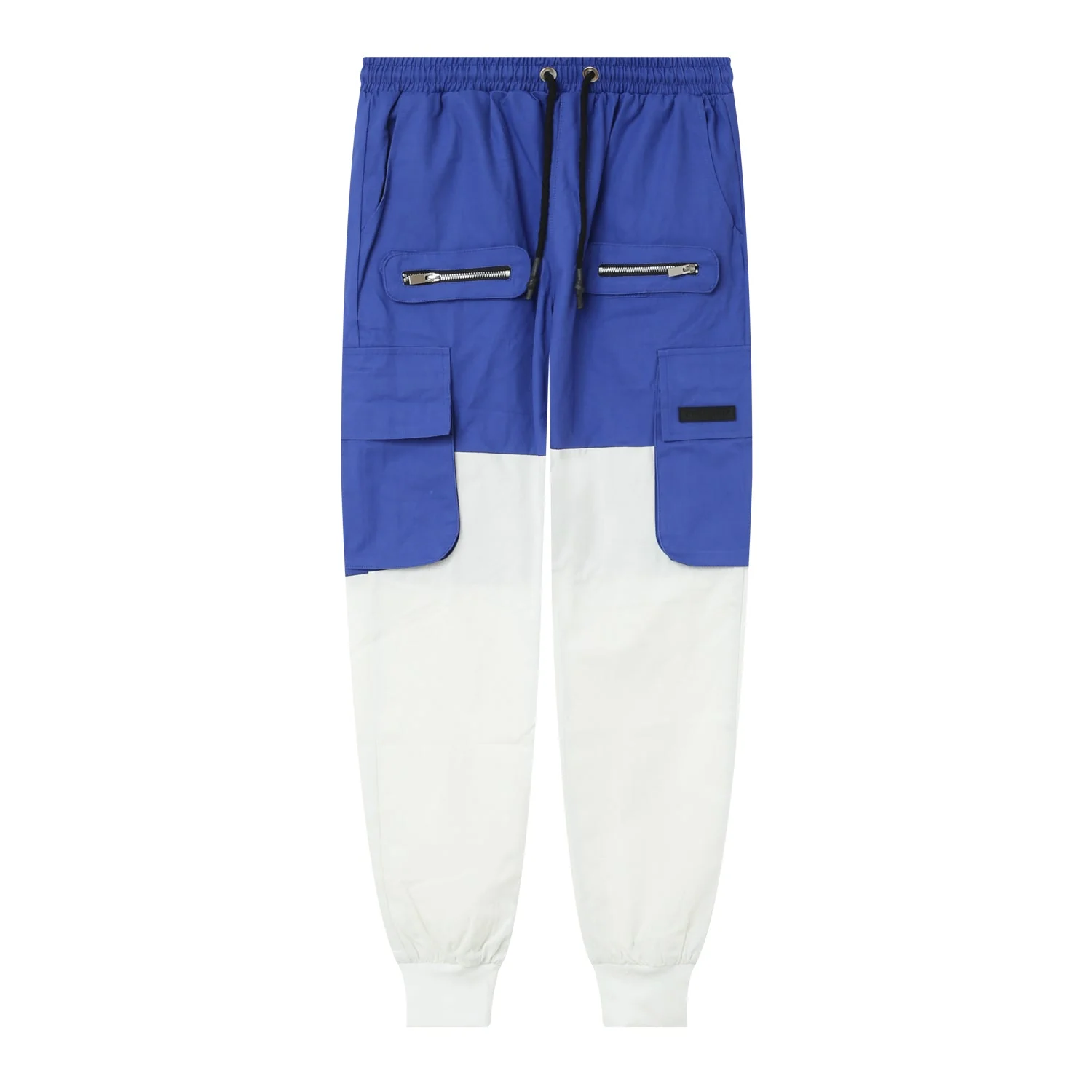 Pantalon cargo bicolore Bleu - Image 6