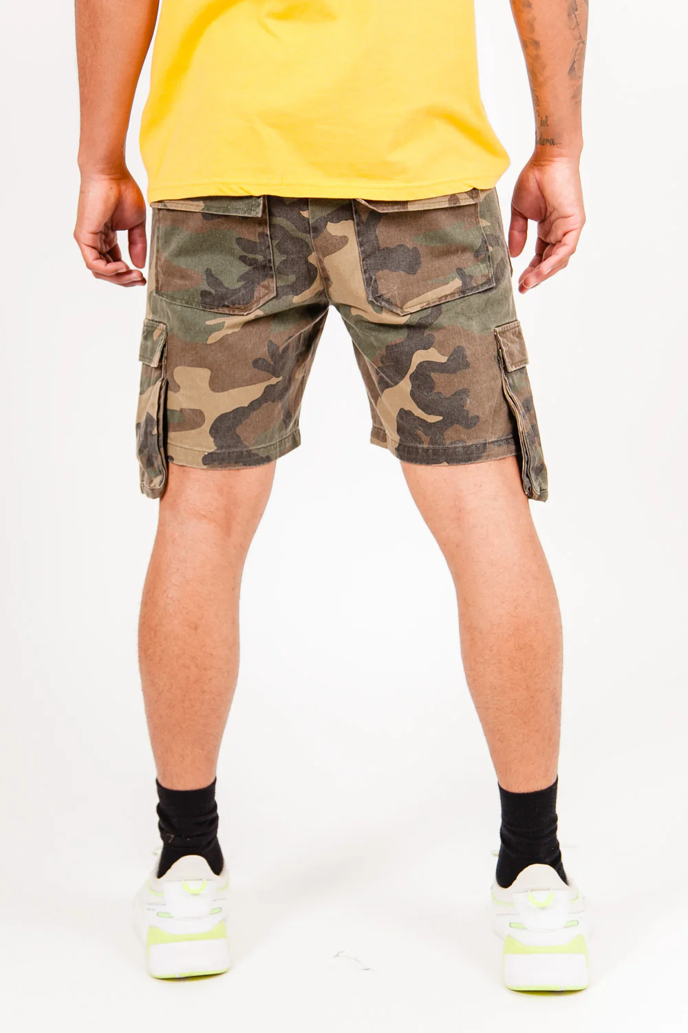Short poche cargo militaire kaki - Image 5
