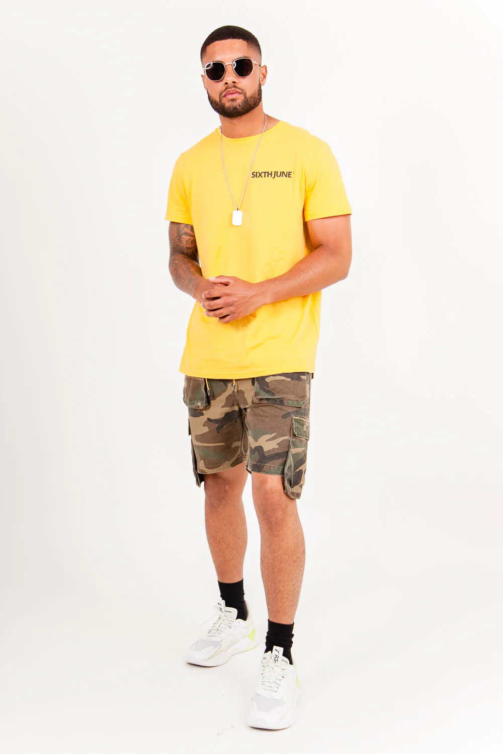 Short poche cargo militaire kaki - Image 6