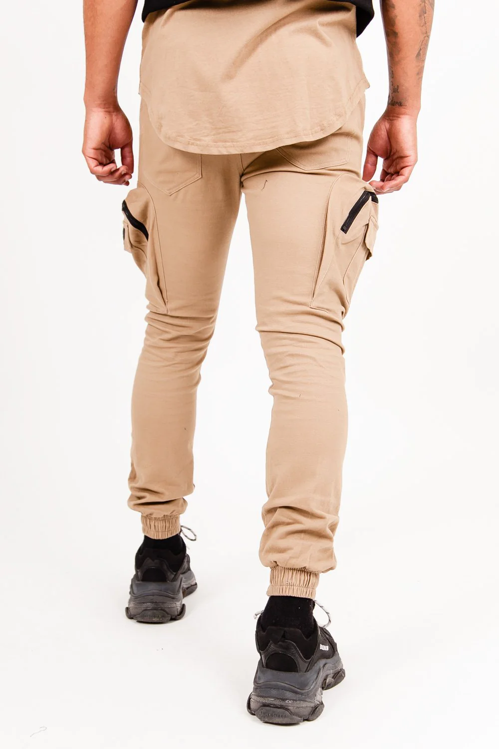 Pantalon poches cargo beige - Image 5