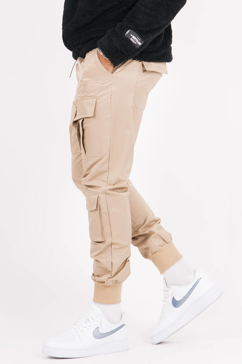 Pantalon cargo utilitaire beige - Image 3