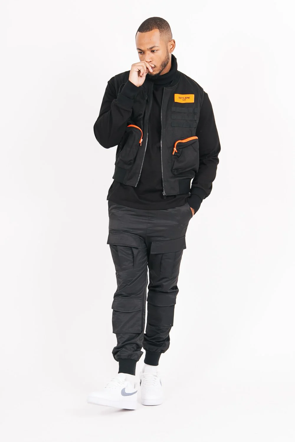 Pantalon cargo utilitaire Noir - Image 2