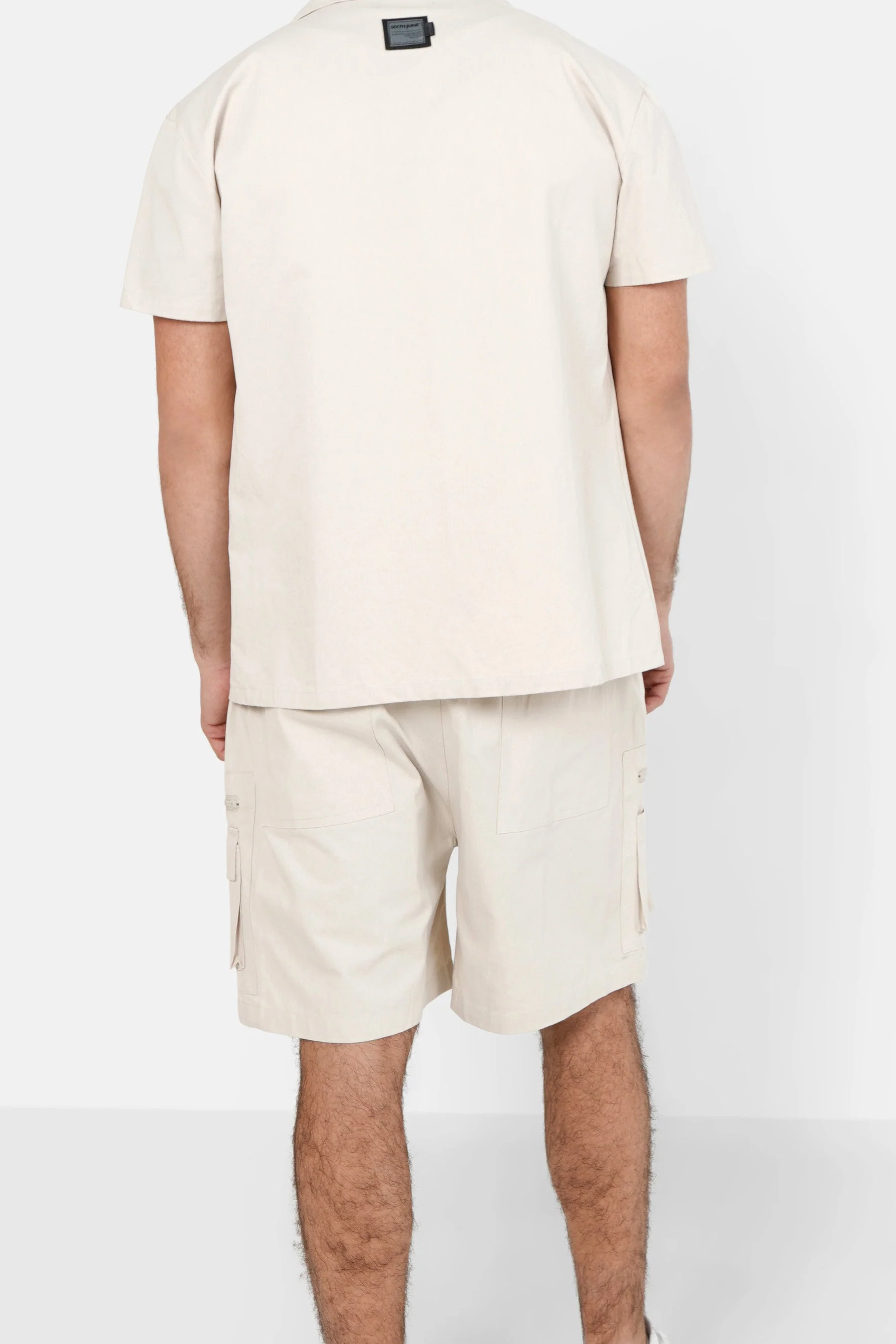Short utilitaire poches Beige - Image 5