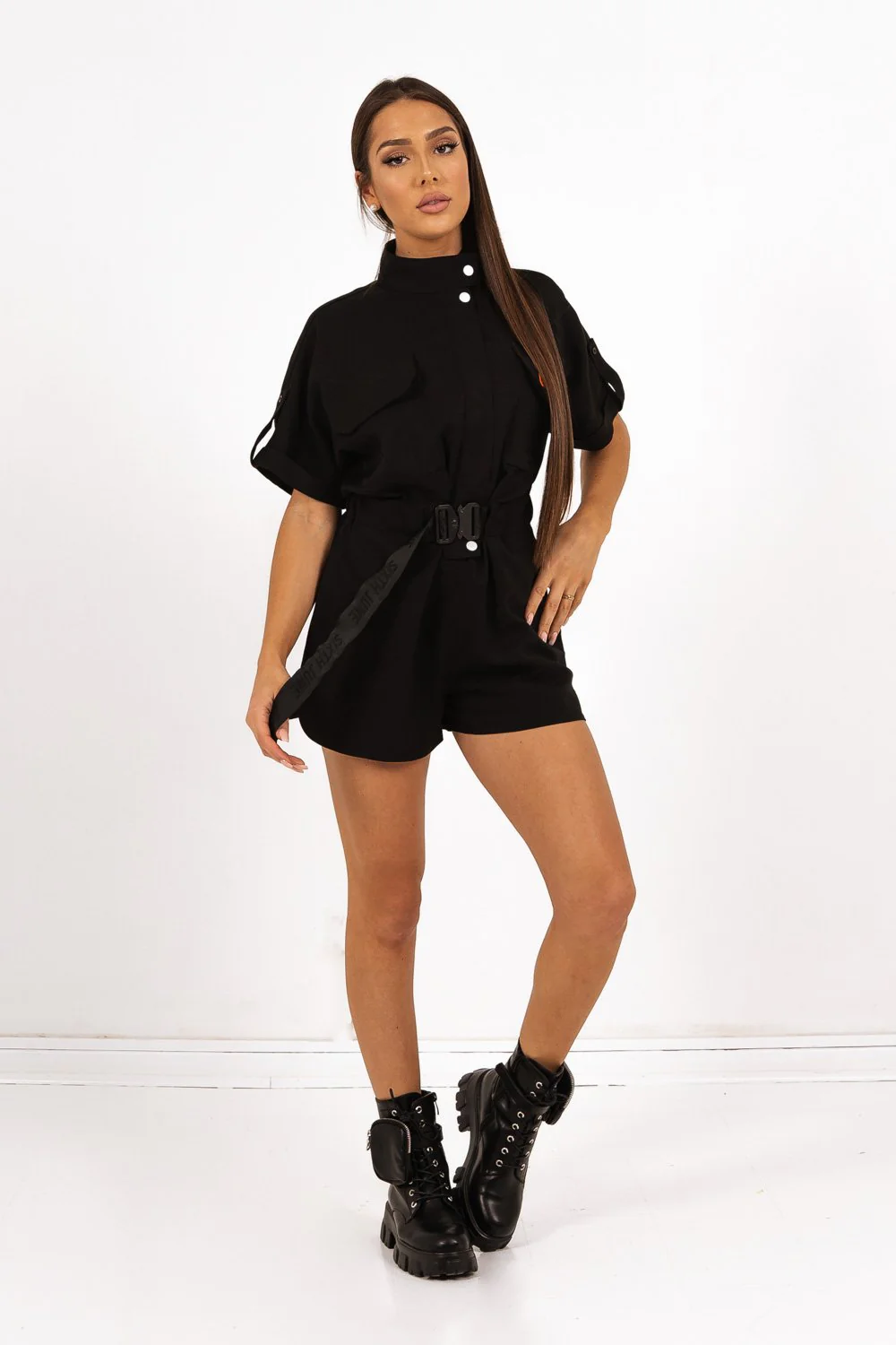 Combishort tactique noir - Image 2