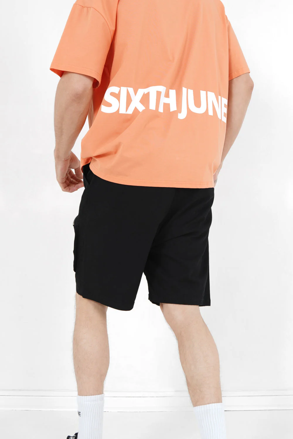 Short utilitaire poches Noir - Image 5