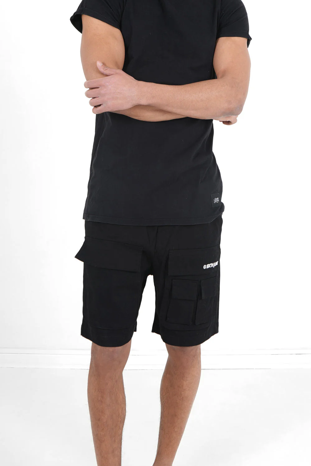 Short utilitaire logo Noir