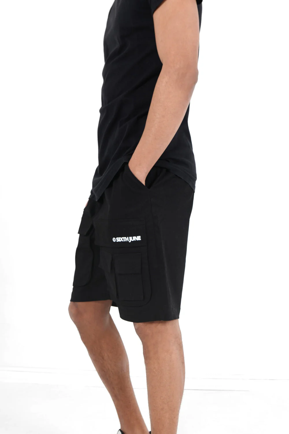 Short utilitaire logo Noir - Image 4