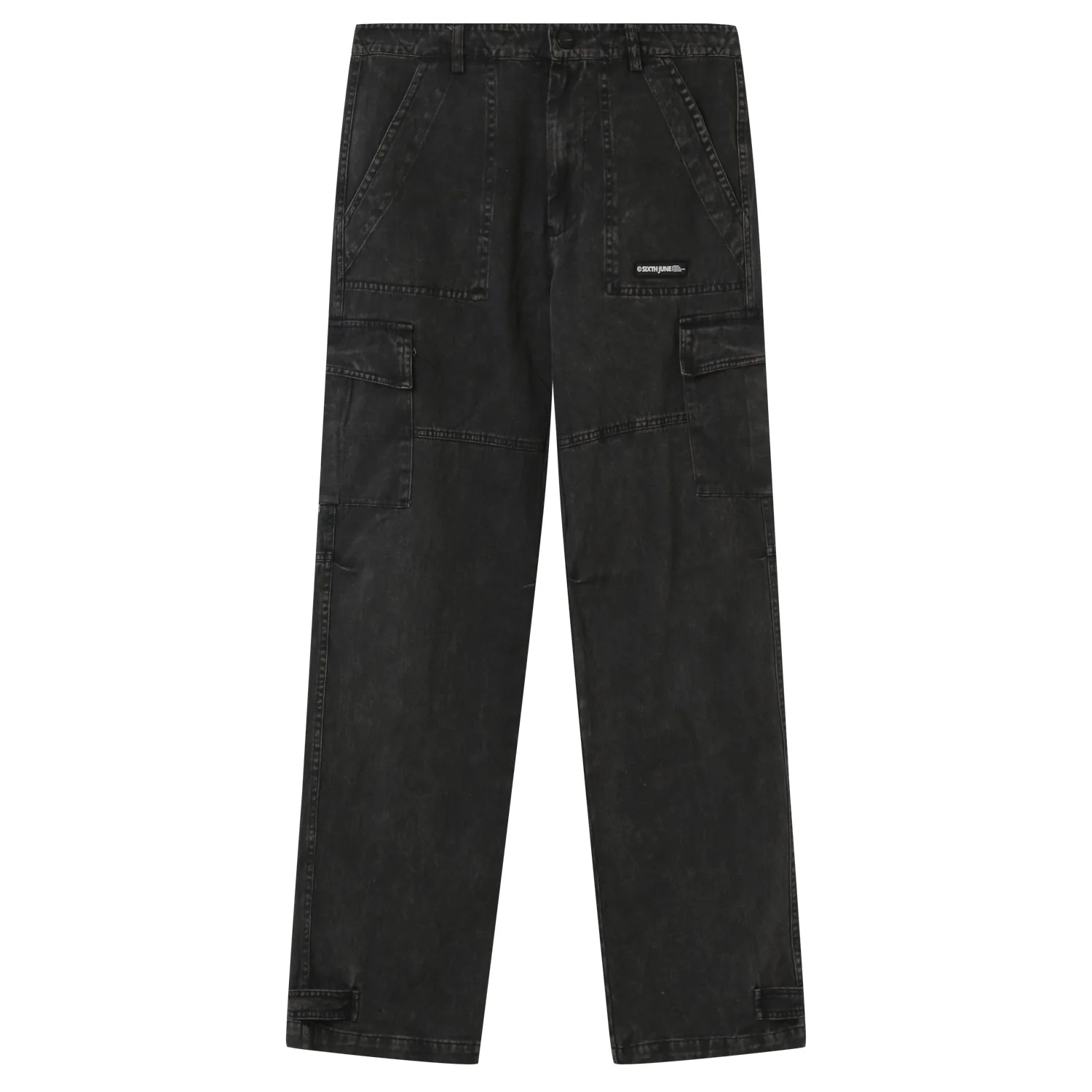 Pantalon utilitaire délavé Noir - Image 6