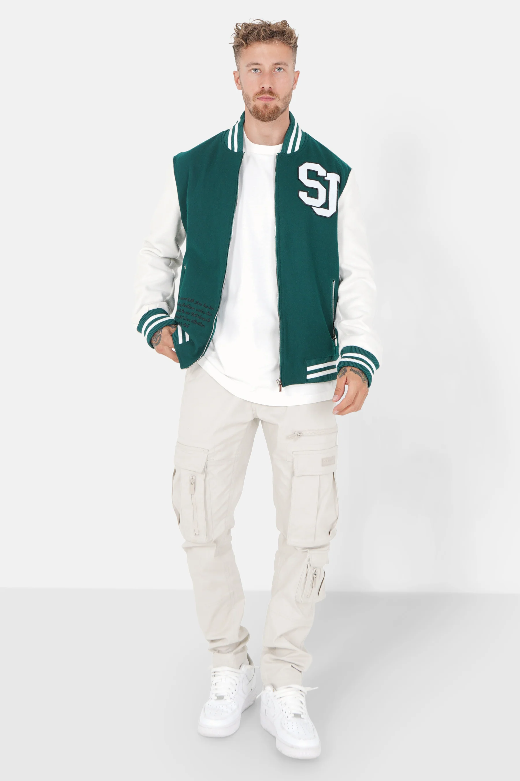 VARSITY bicolored teddy jacket - Image 2