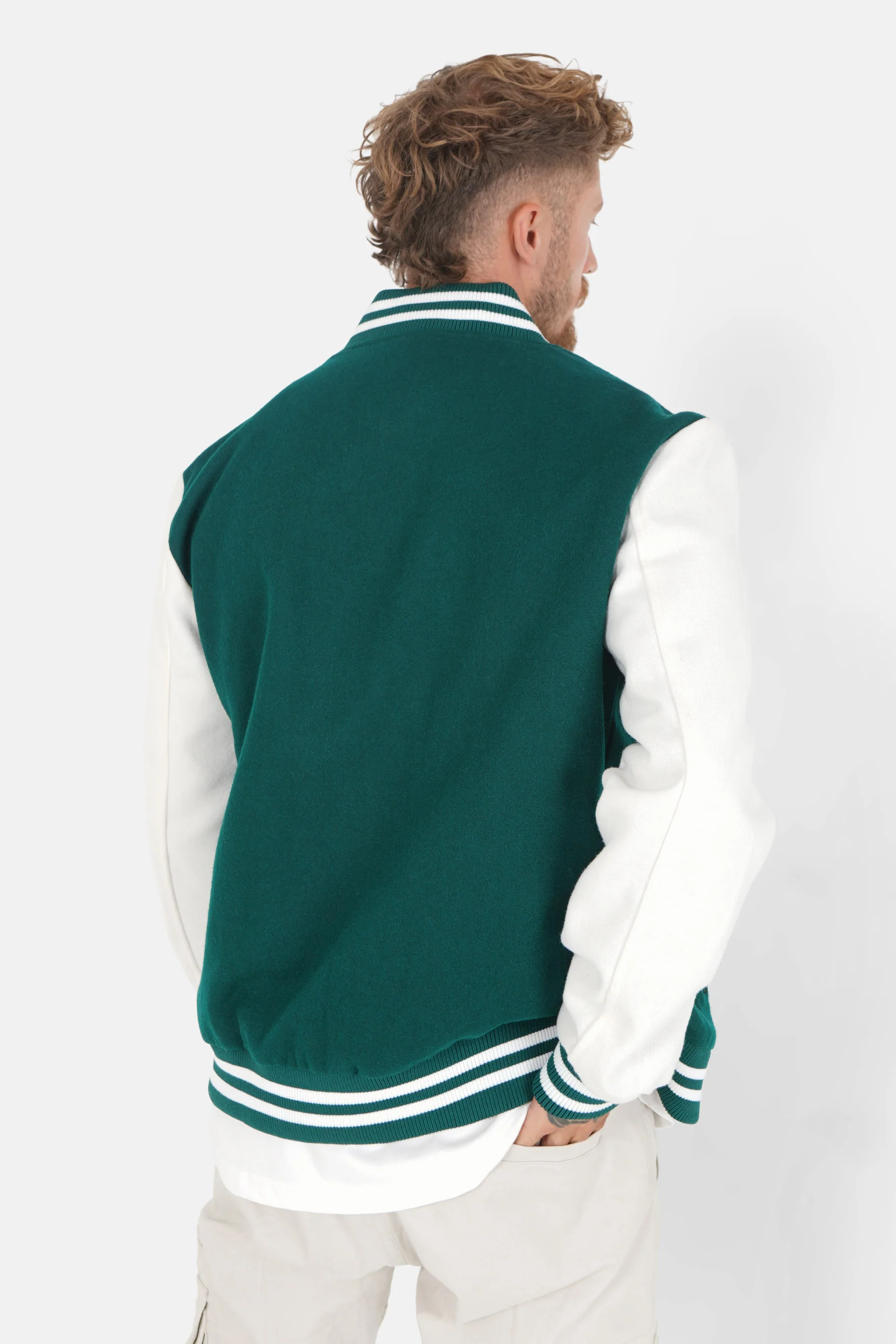 VARSITY bicolored teddy jacket - Image 5