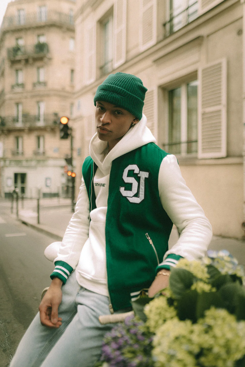 VARSITY bicolored teddy jacket - Image 6