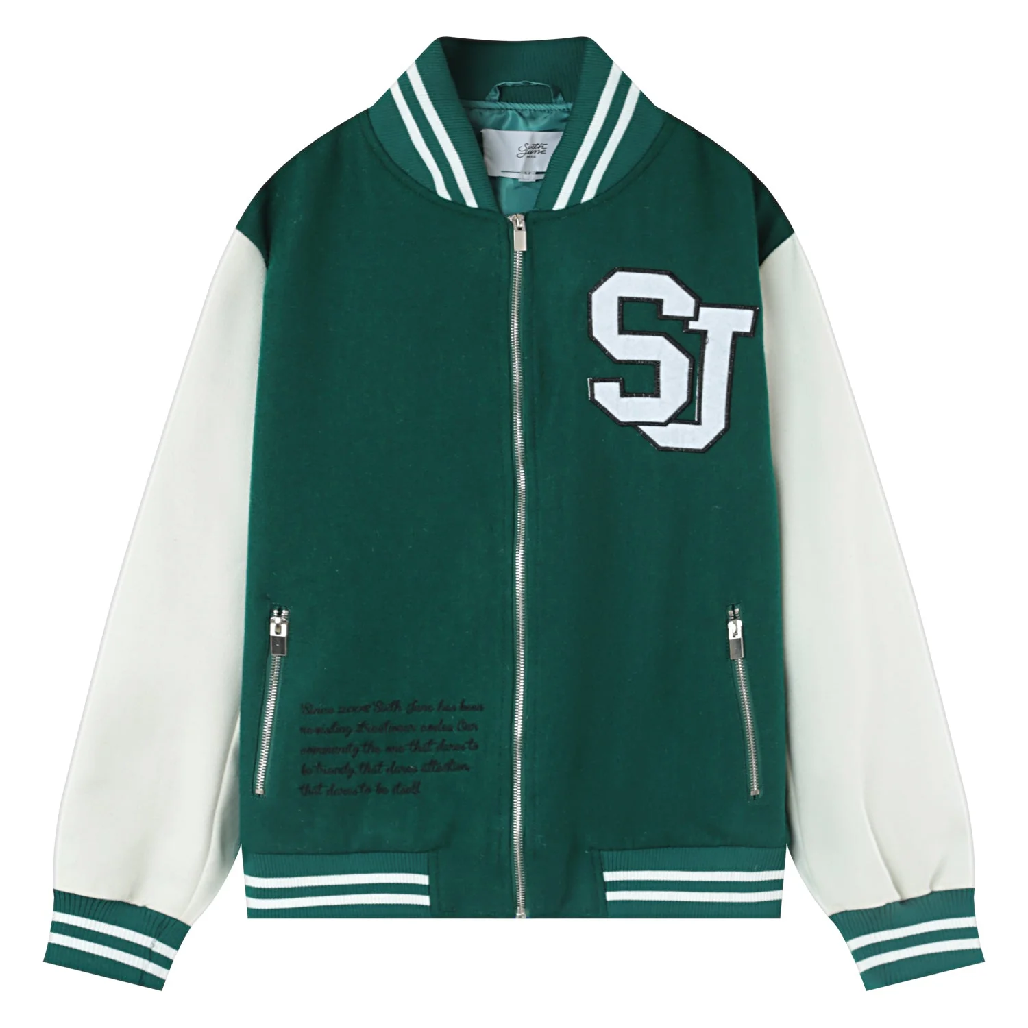 VARSITY bicolored teddy jacket - Image 7