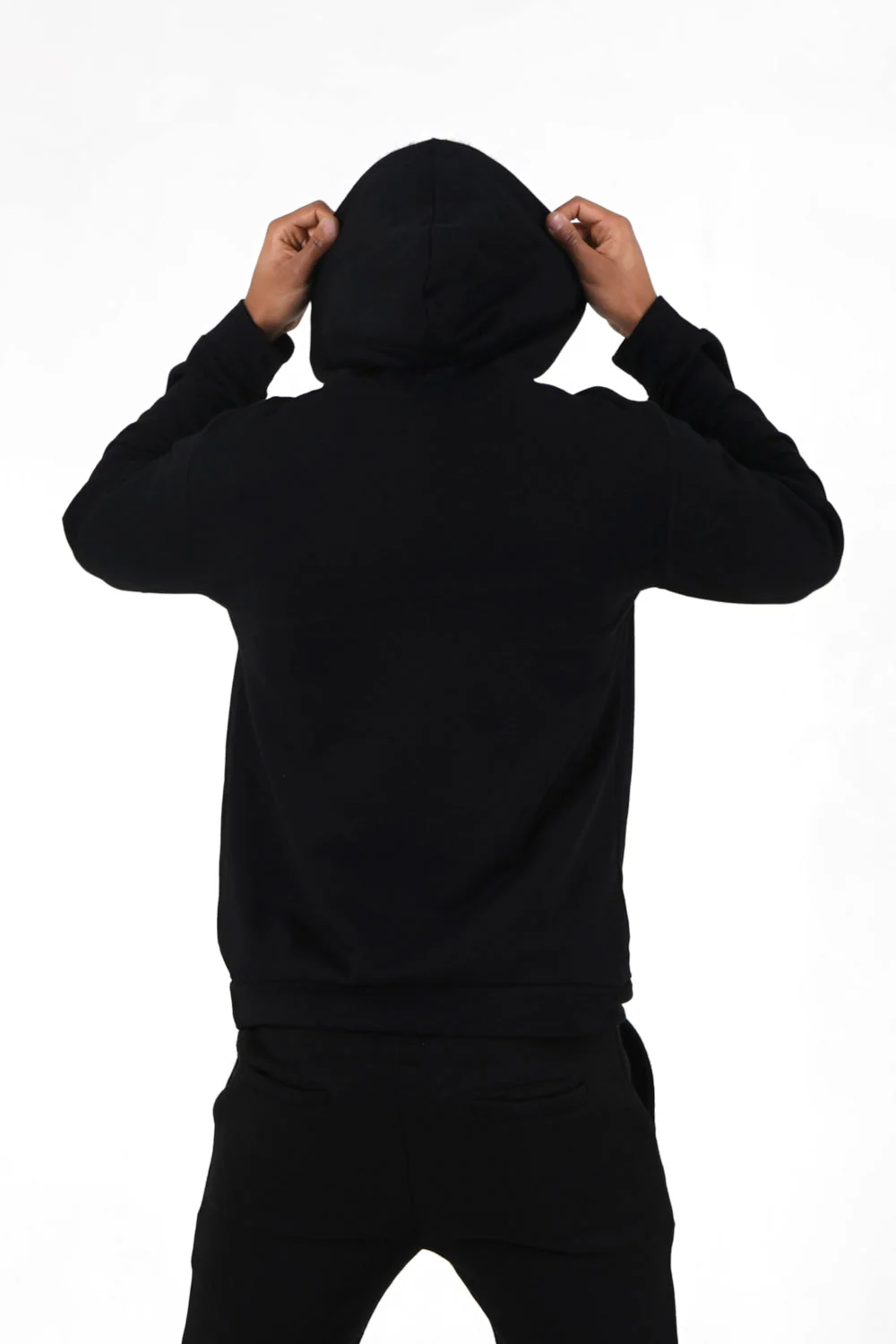 Sweat capuche logo patch université Noir - Image 5