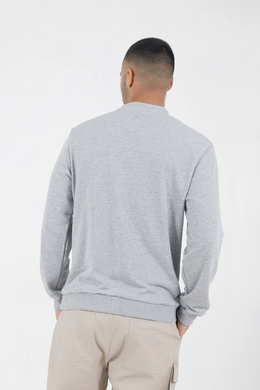 Sweat logo patch université Gris - Image 5
