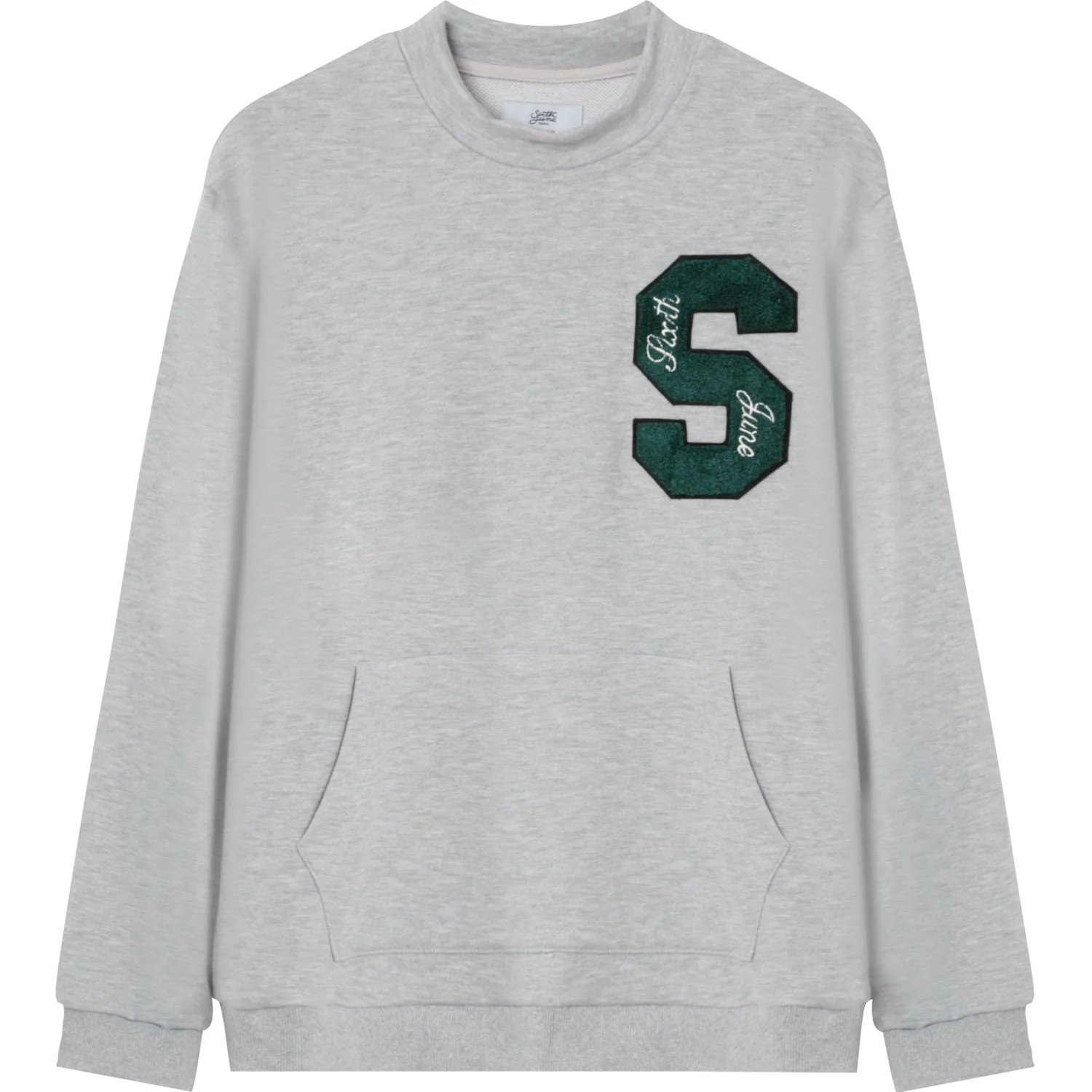 Sweat logo patch université Gris - Image 6