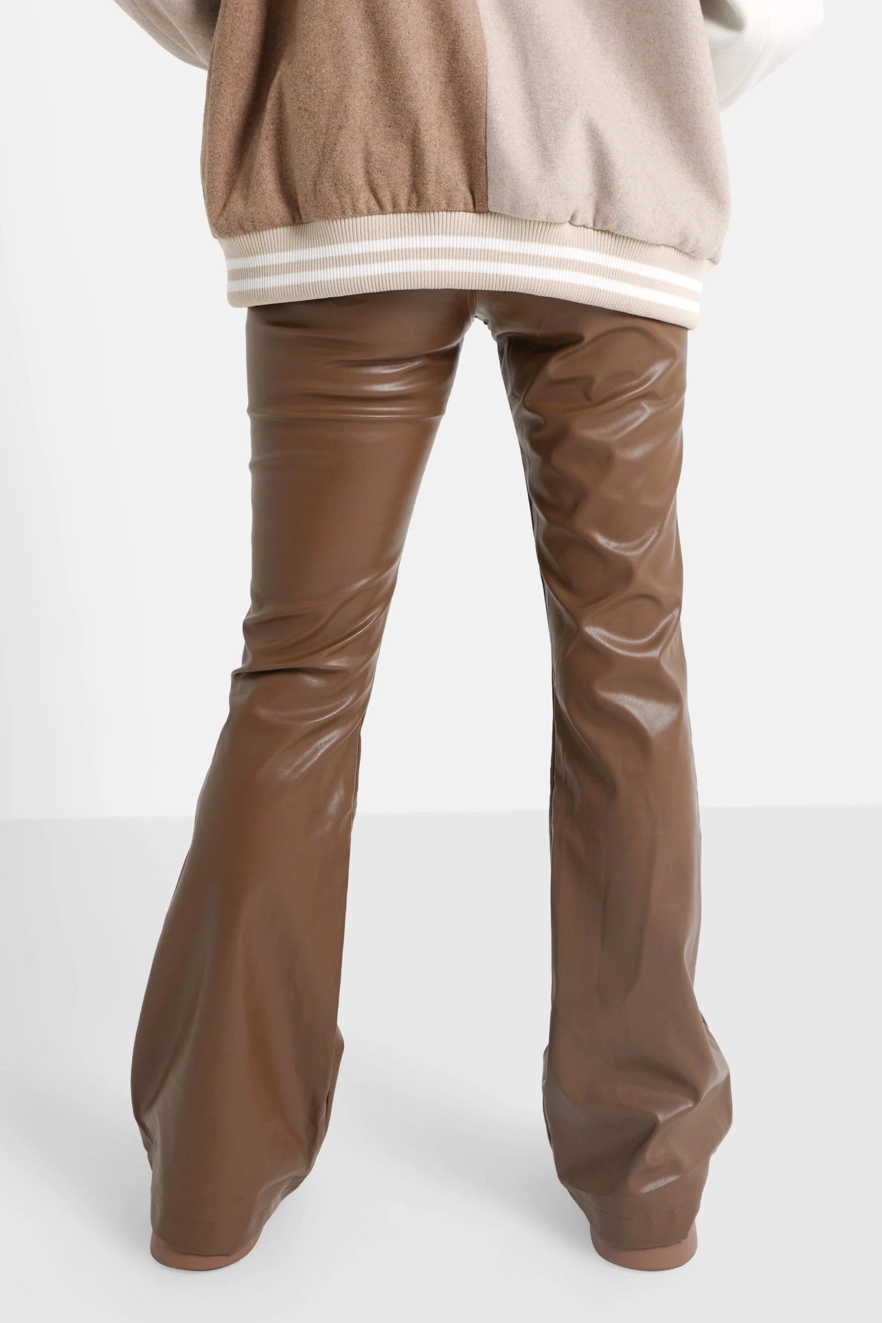 VEGAN leather flare pant - Image 5