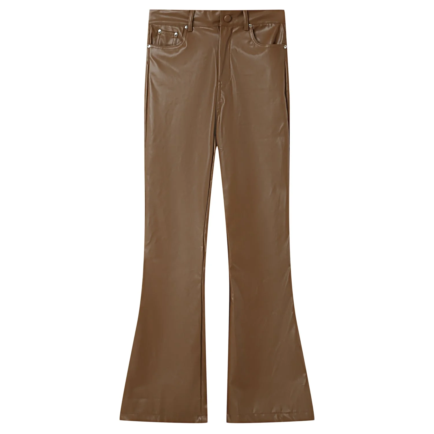 VEGAN leather flare pant - Image 6