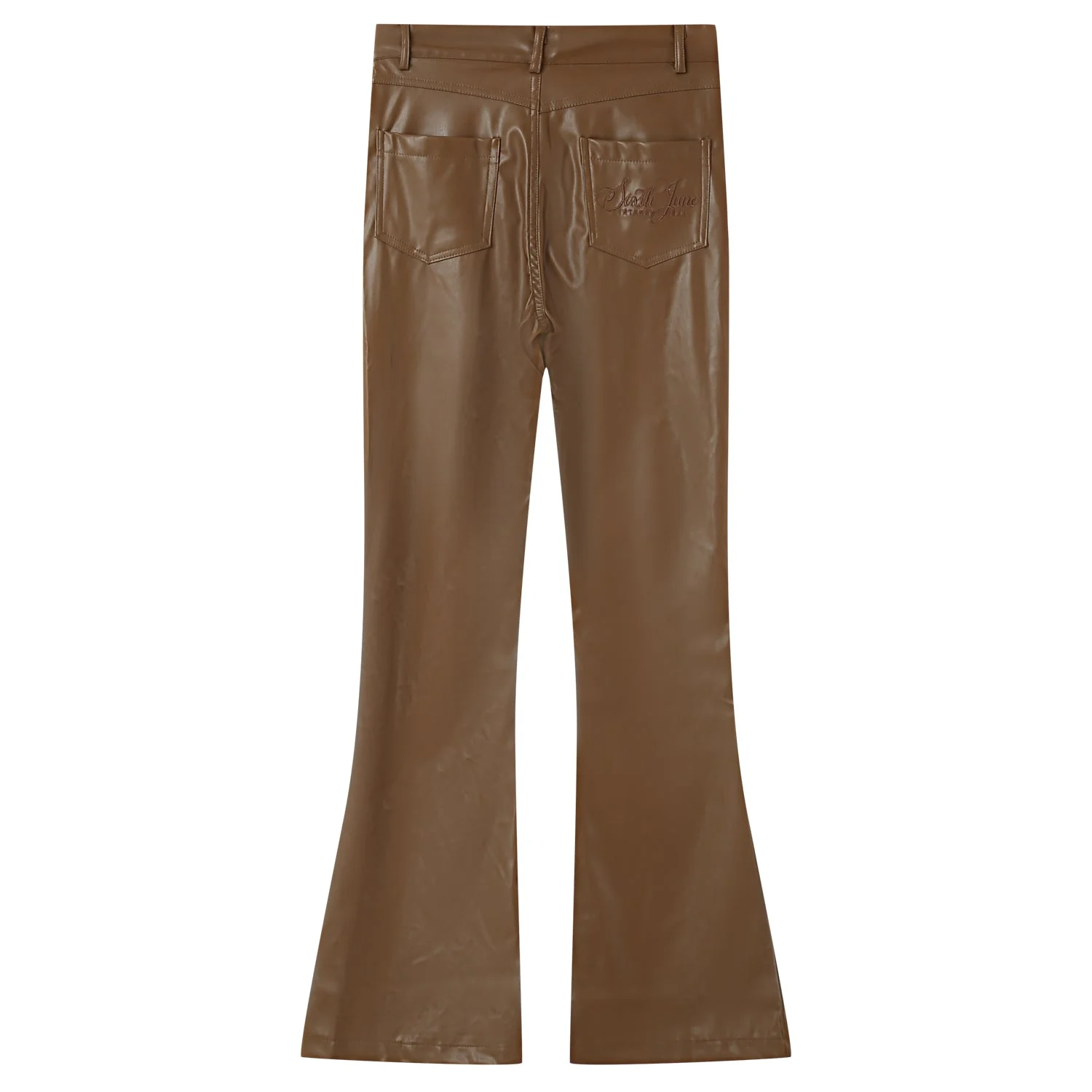VEGAN leather flare pant - Image 7