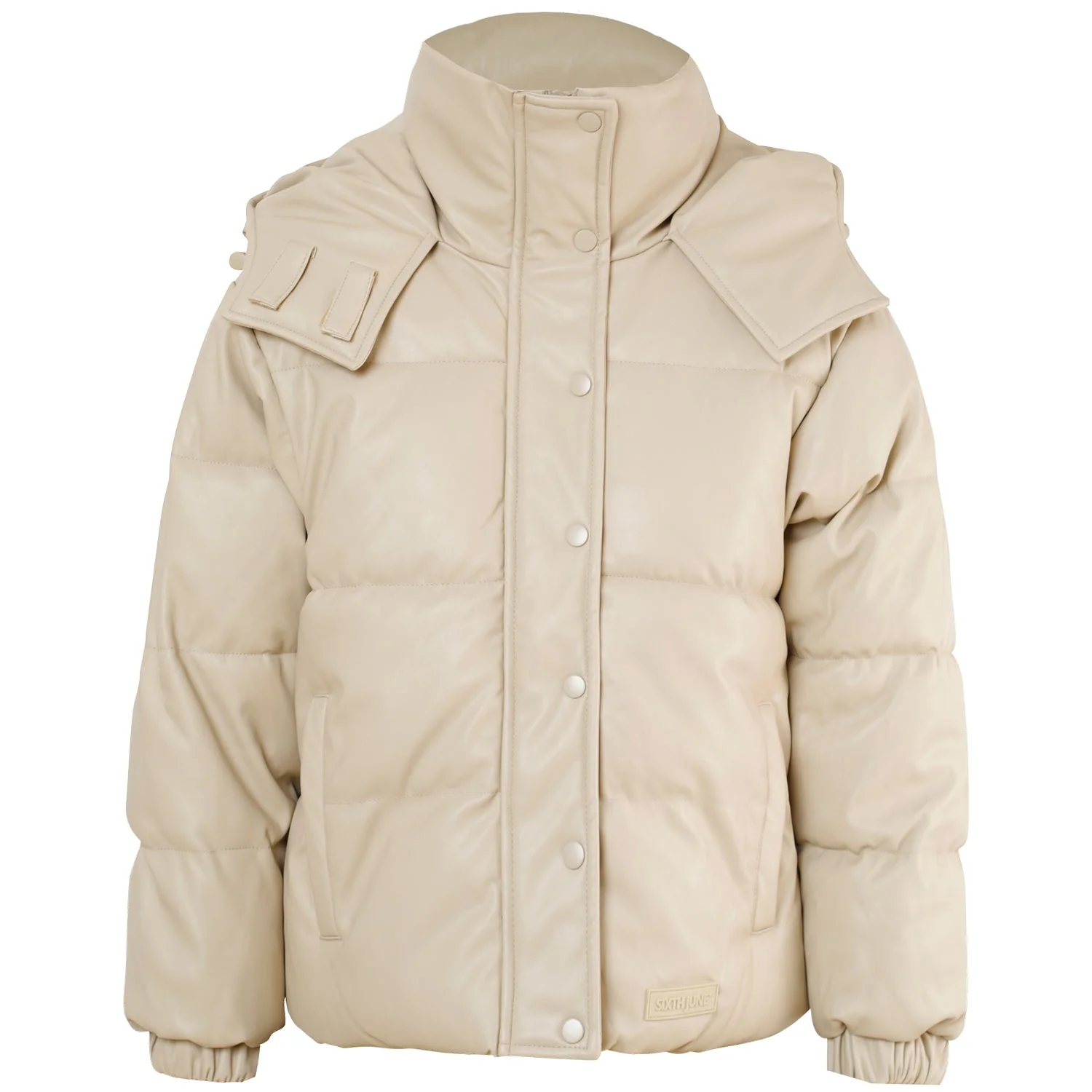 VEGAN leather puffer jacket - Image 6