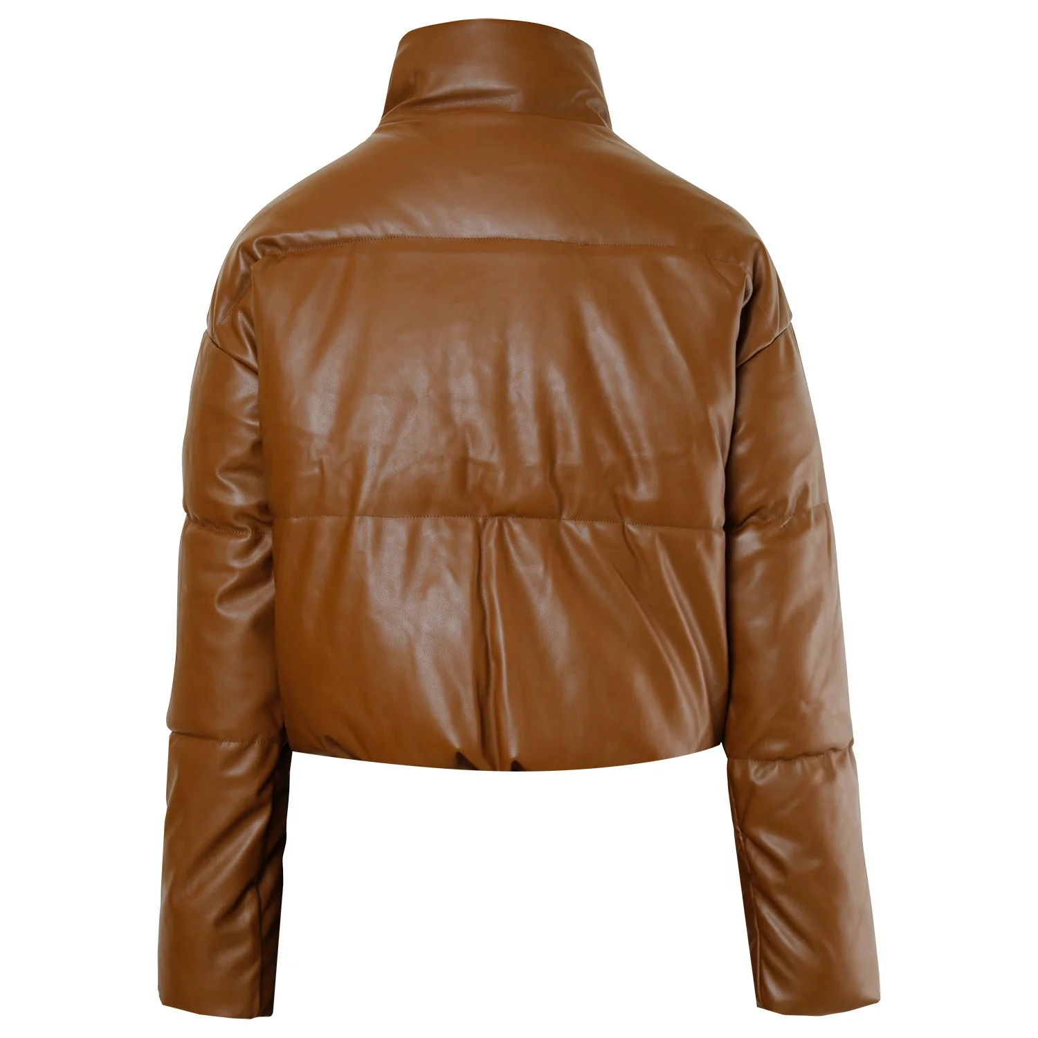 VEGAN leather puffer jacket - Image 7