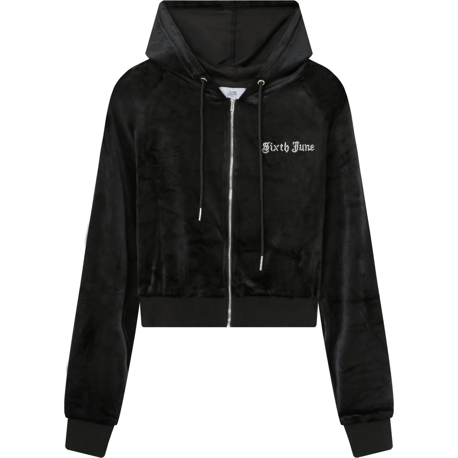 Gilet velours strass Noir - Image 6