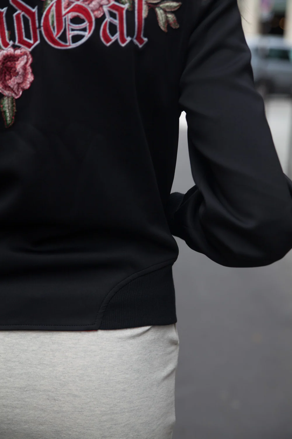 Veste Bad Gal broderie roses noir - Image 7