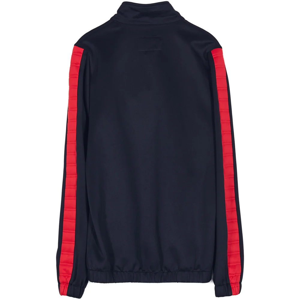 Veste bande matelassée noire rouge - Image 5