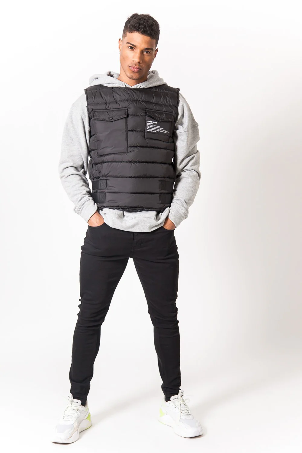 Veste bangfire matelassée sans manches Noir - Image 2