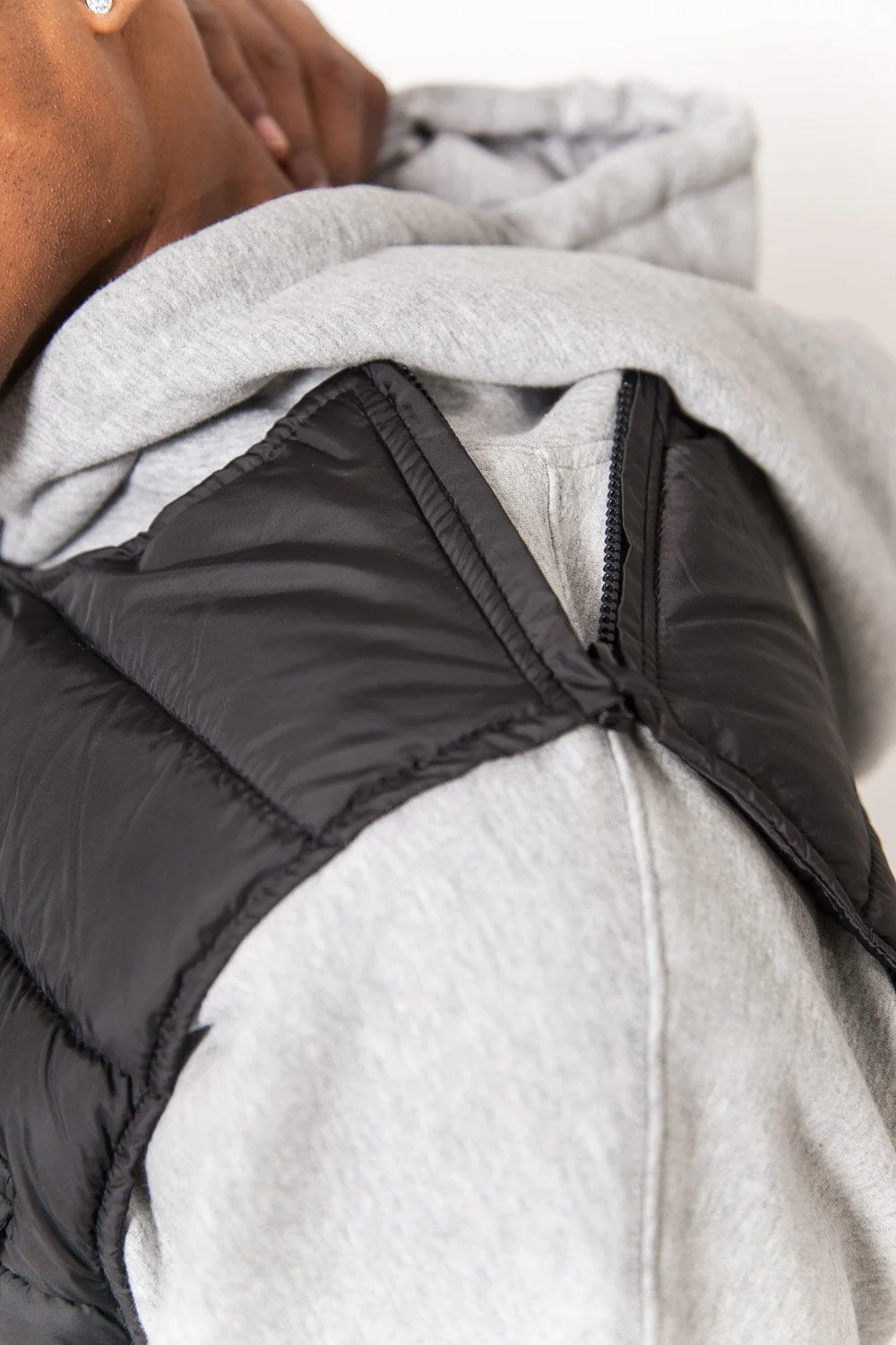 Veste bangfire matelassée sans manches Noir - Image 3
