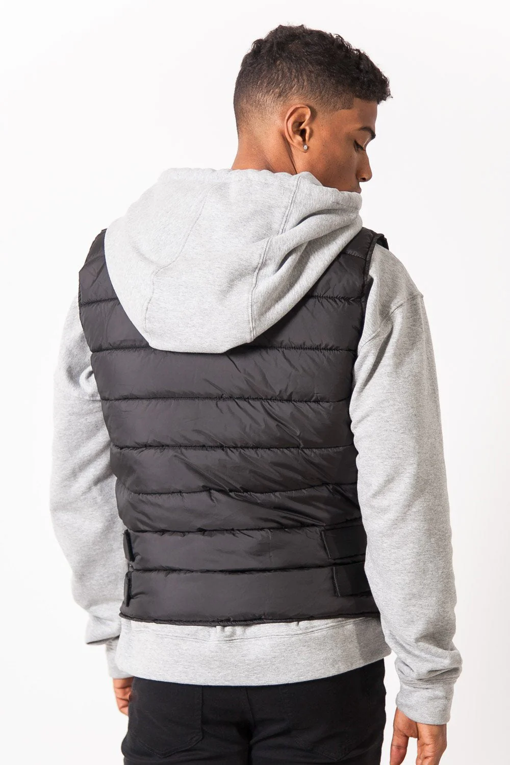 Veste bangfire matelassée sans manches Noir - Image 6
