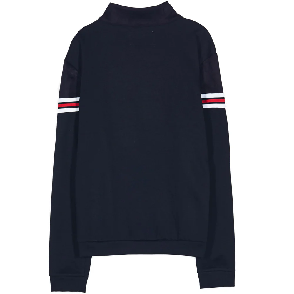 Veste bi-matière bandes V noire - Image 5