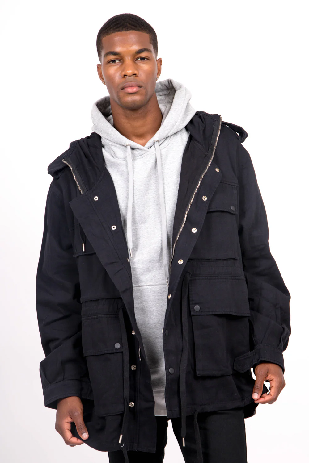 Veste fine oversize Sixth June noir - Image 2