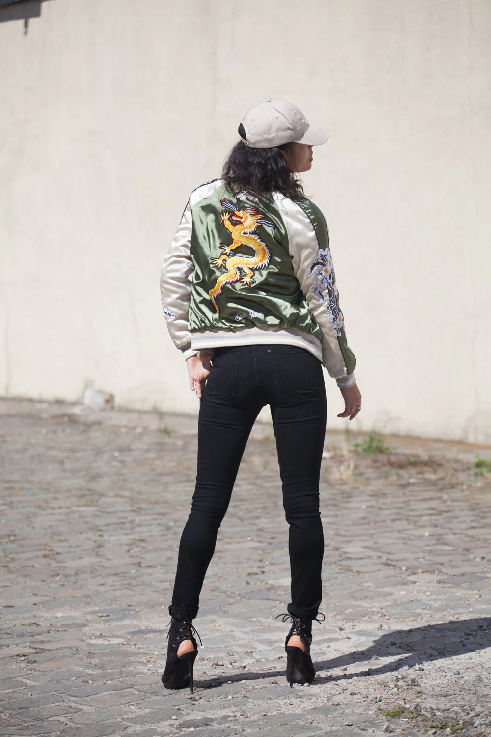 Veste Japan dragon Femme kaki W2183CJA - Image 2
