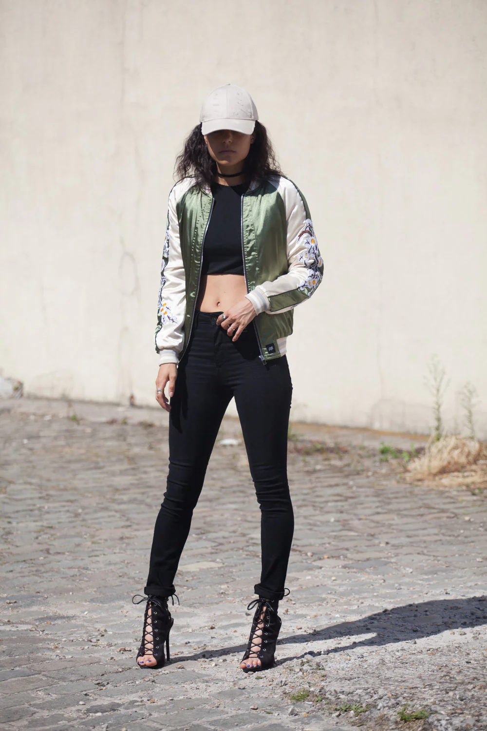 Veste Japan dragon Femme kaki W2183CJA - Image 3