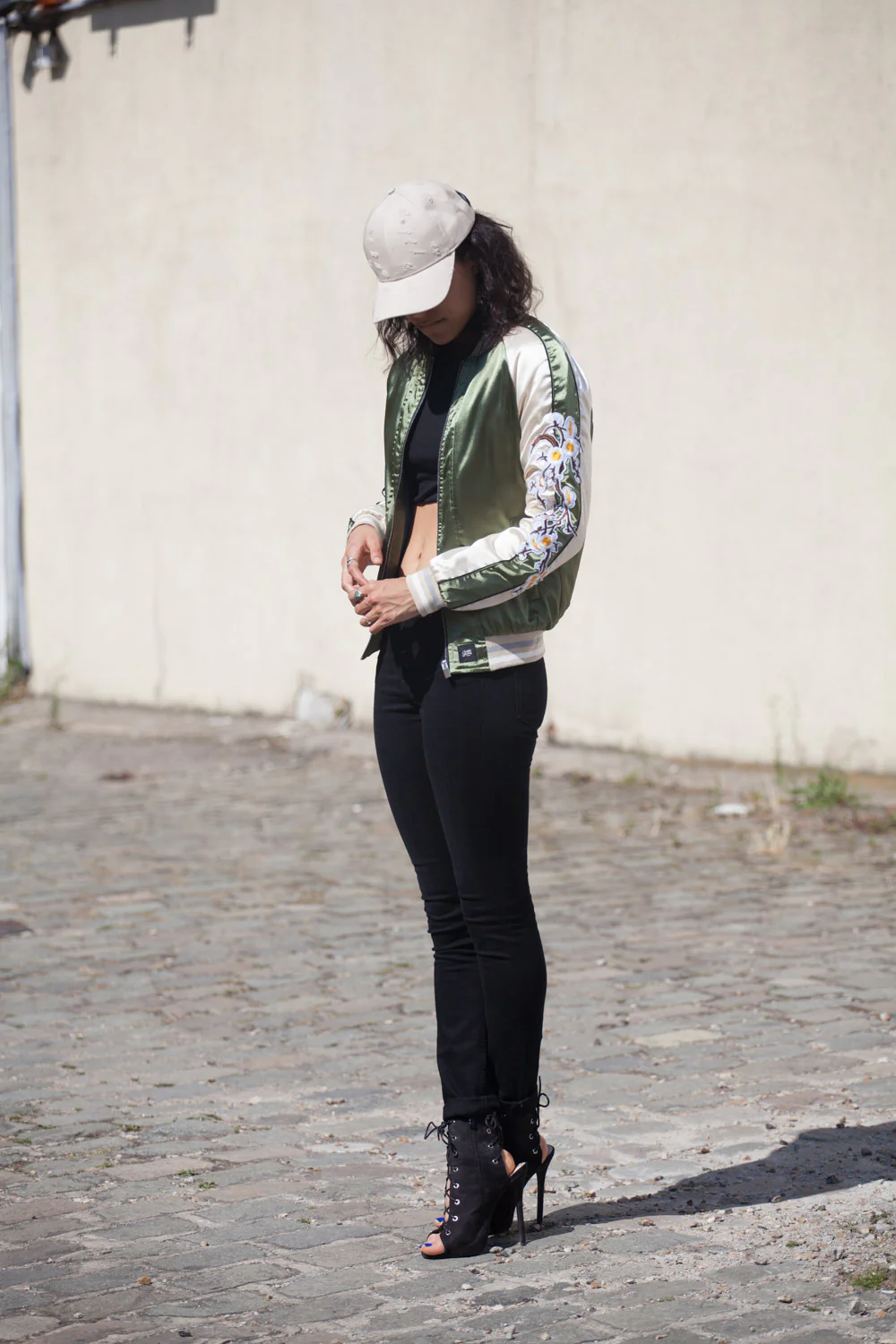 Veste Japan dragon Femme kaki W2183CJA - Image 4