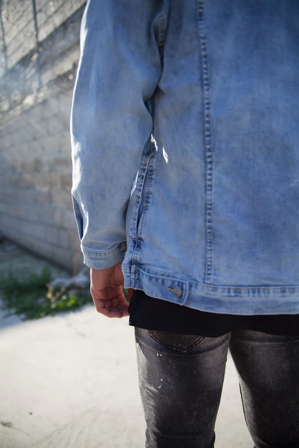 Veste jean brassard bleu M2233HJA - Image 4