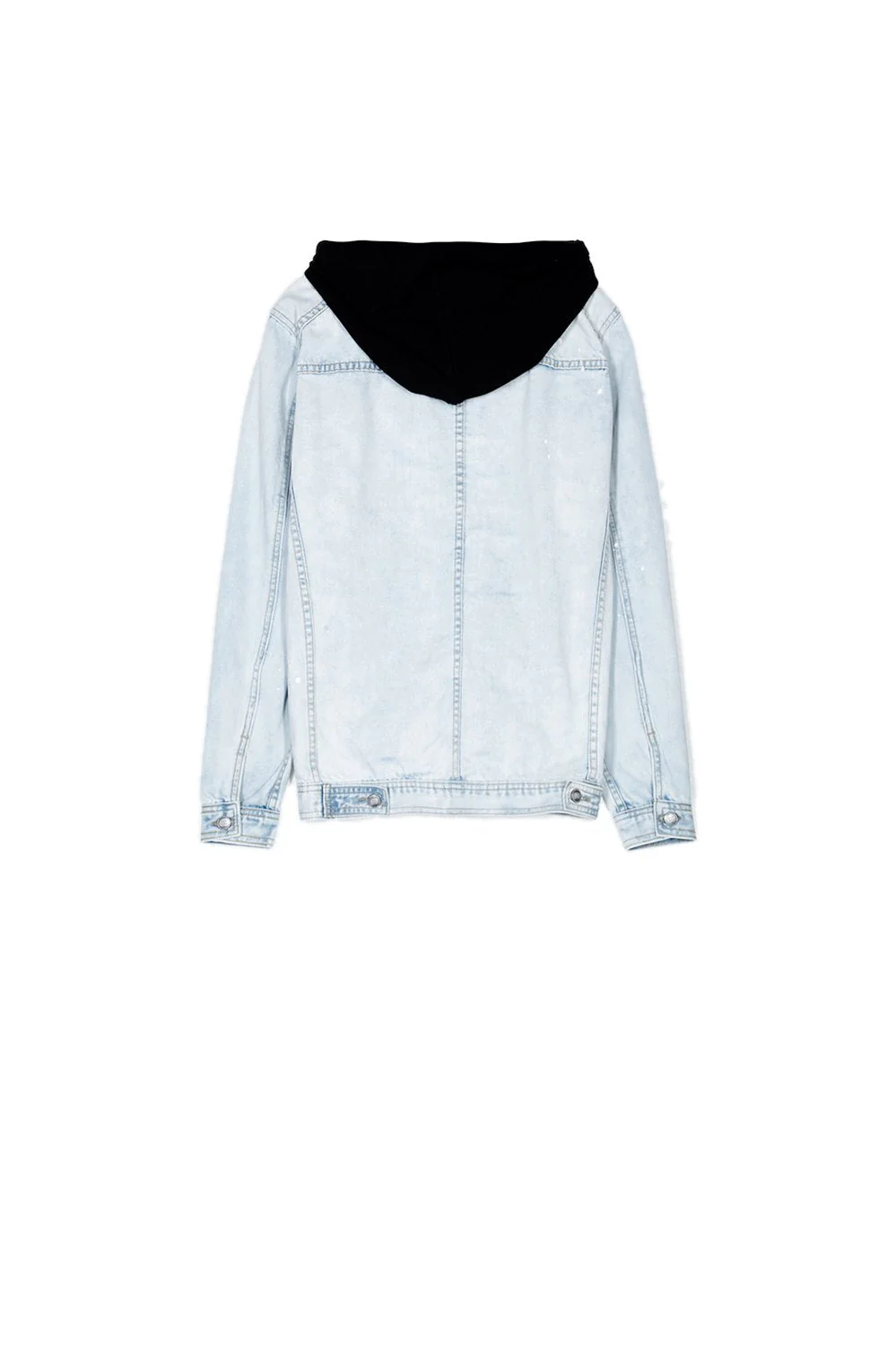 Veste jean capuche bleu - Image 7