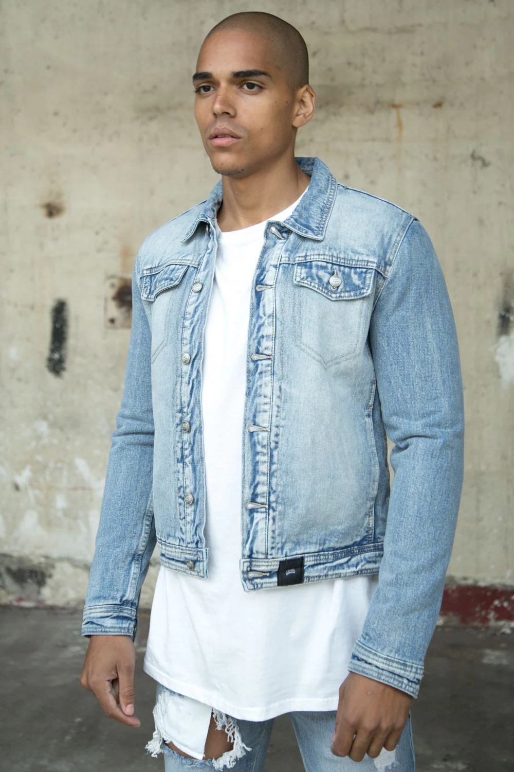 Veste jean doublure mouton bleu - Image 5