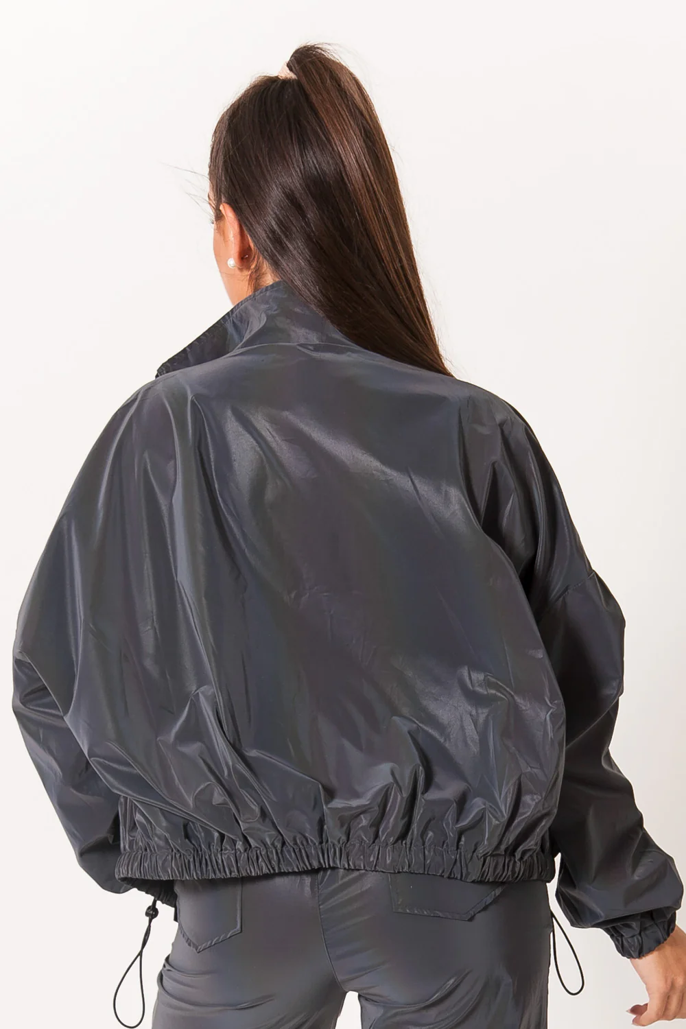 Veste pétrole réfléchissante noir - Image 6