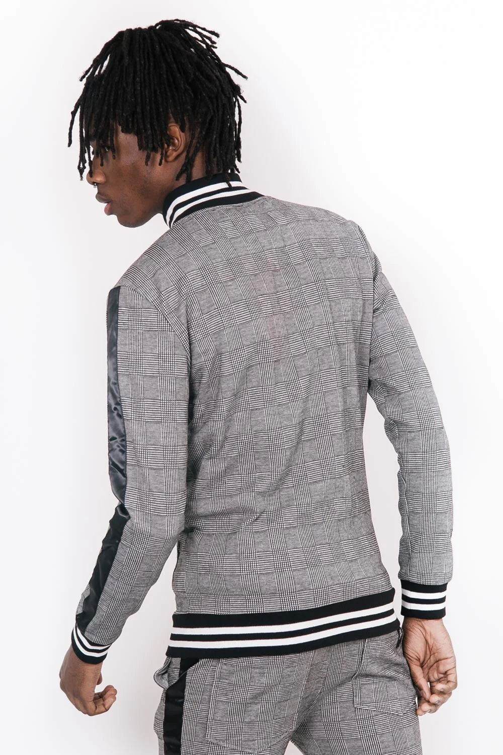 Veste Prince de Galles bandes gris - Image 3