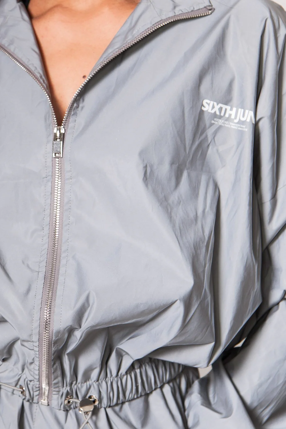 Veste réfléchissante logo gris clair - Image 4