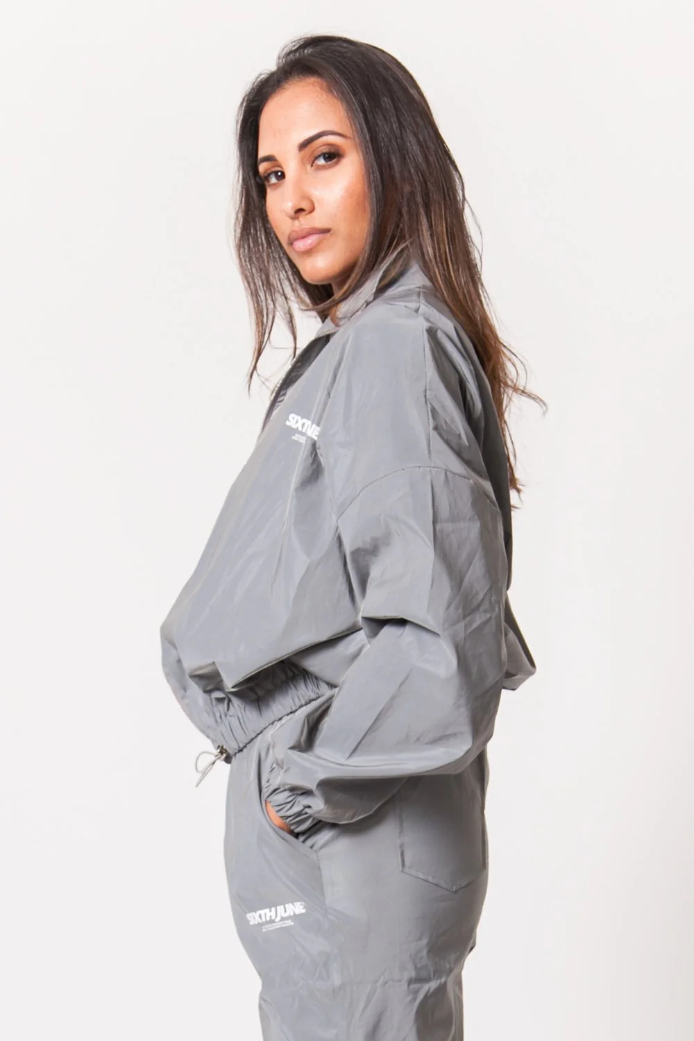 Veste réfléchissante logo gris clair - Image 5