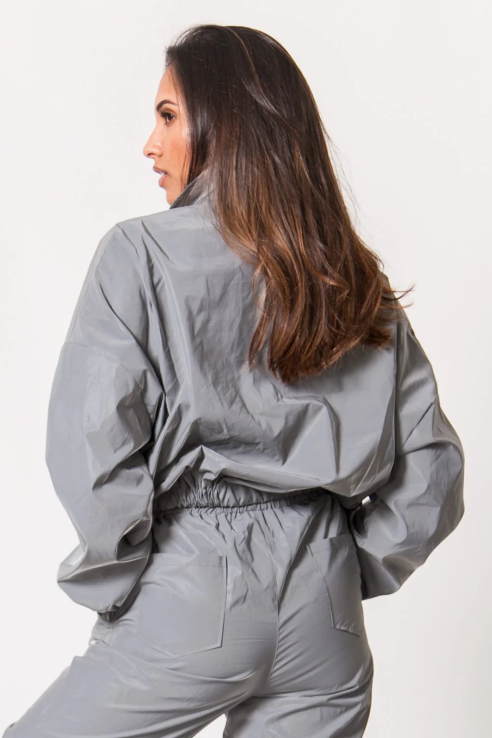 Veste réfléchissante logo gris clair - Image 6